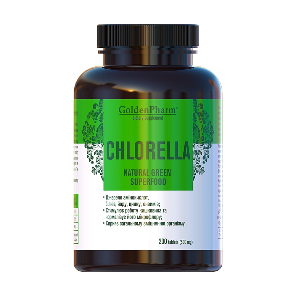 Хлорела Golden Pharm, 200 таблеток